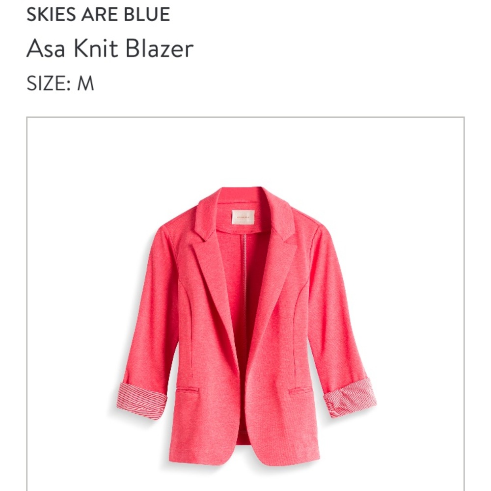Skies are blue blazer